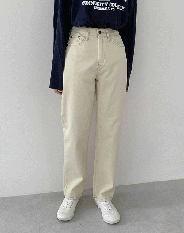 헤이데이 - 🚚지금출발🚚 오트 일자 세미배기 탄탄 - cotton.pants